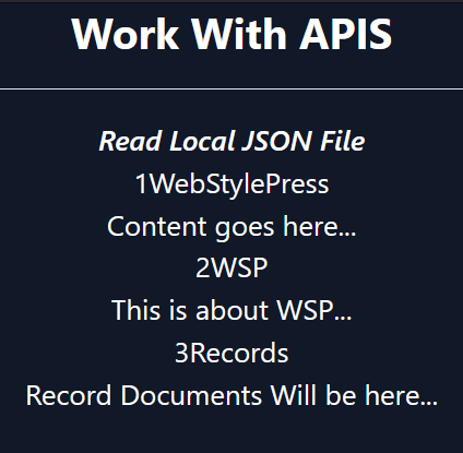 reactjs read json file from public folder